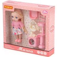 Кукла-питомец Полесье Маша в платье 03359