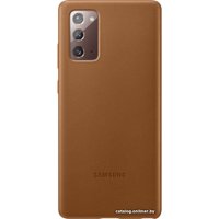 Чехол для телефона Samsung Leather Cover для Galaxy Note 20 (коричневый)