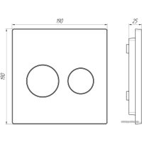 Панель смыва Alcaplast M778 (черный матовый)