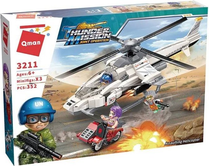 

Конструктор Qman Thunder Mission 3211 Штурмовой вертолет