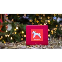 Елочная игрушка Ceramicmay Лошадка (белый с золотом)