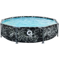 Каркасный бассейн Avenli 12015V55 (305x76, черный мрамор)