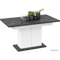 Кухонный стол Трия Детройт Тип 1 (белый/ателье темный)
