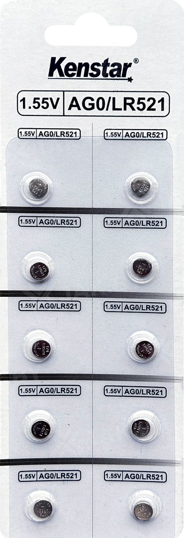 

Батарейка Kenstar G0/LR521/LR63/LR50/379A/179, 1.55V BL-10 (10 шт/уп)