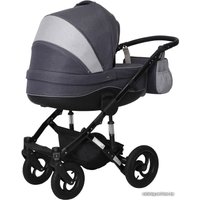 Универсальная коляска Siger Alba (2 в 1, черный/серебристый)
