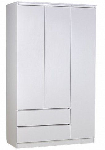 Шкаф распашной Polini Kids Simple 1915 с ящиками 0002799.9 (белый)