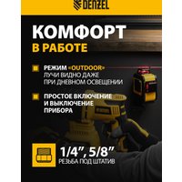 Лазерный нивелир Denzel LX 360-2 Red 35076