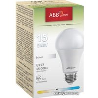 Светодиодная лампочка АБВ LED лайт Standart A60 15W E27 4000К