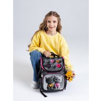 Школьный рюкзак SkyName 2114 + брелок мишка