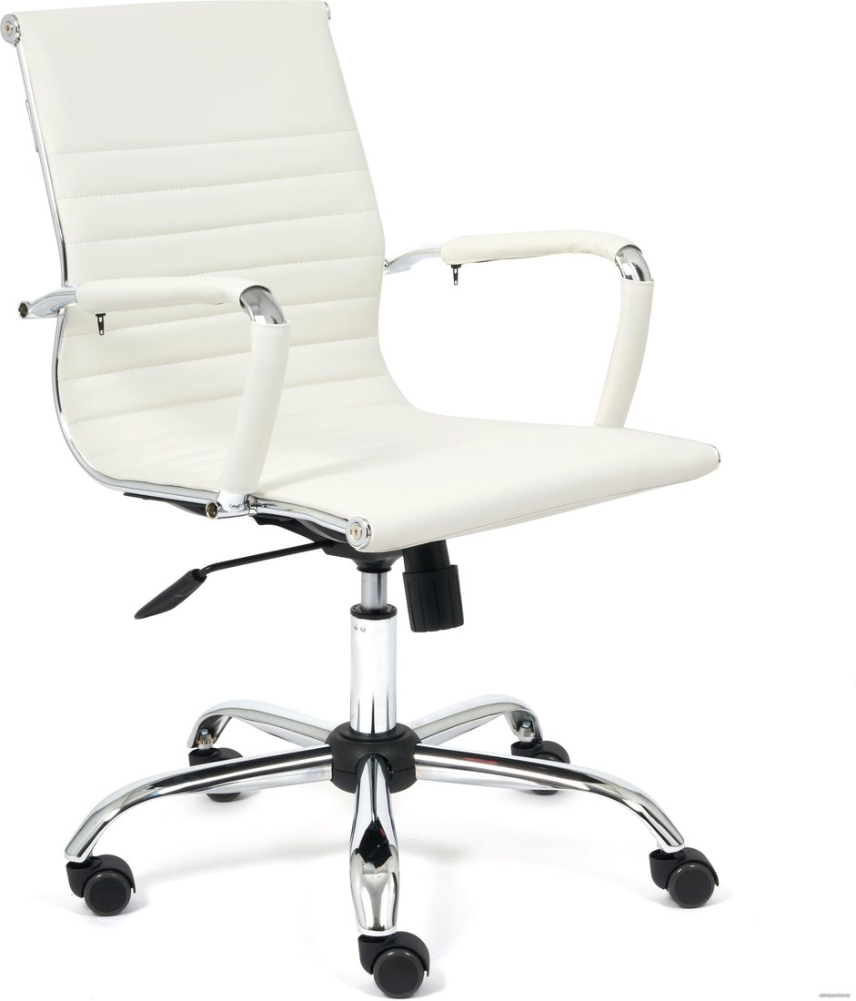 Офисное кресло TetChair Urban-Low (иск. кожа, белый)