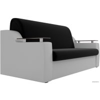 Диван Лига диванов Сенатор 100717 100 см (черный/белый)