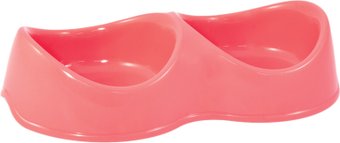 Двойная миска Gamma Бисквит 2x200 мл 30272015 (коралловый)