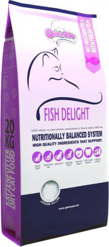 

Сухой корм для кошек Quick-Paw Premium Fish Delight 10 кг