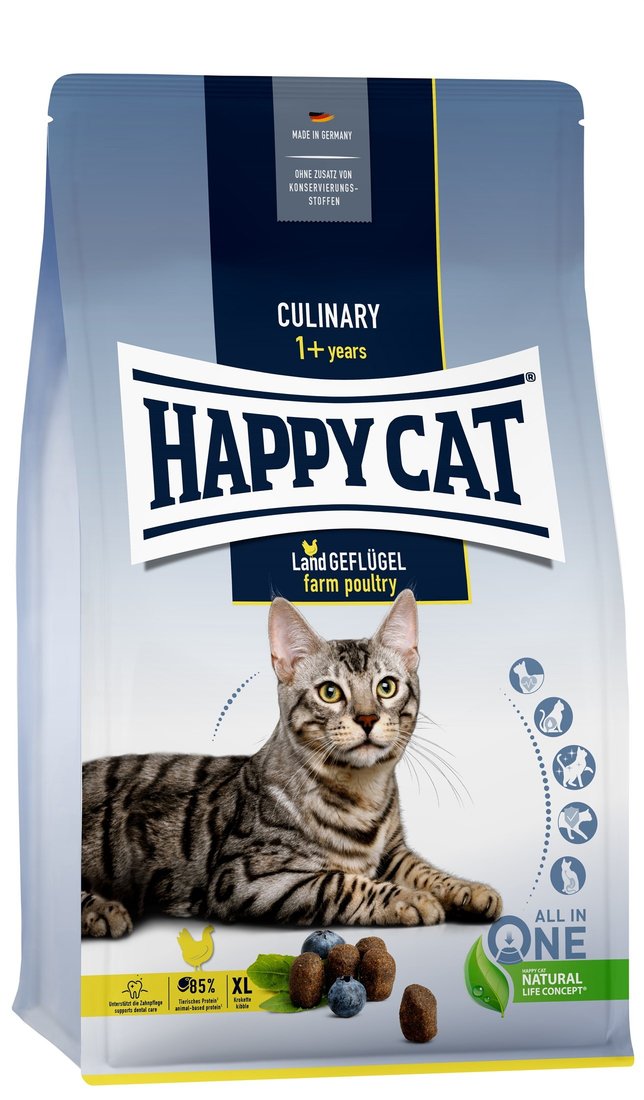 

Сухой корм для кошек Happy Cat Culinary 1+ Years Land Geflugel Домашняя птица 10 кг