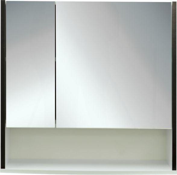 

Doratiz Шкаф с зеркалом для ванной Астра 80 2711.030 (белый/венге)