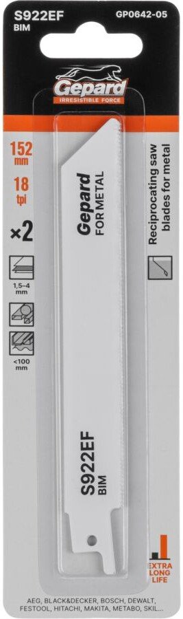 

Набор пильных полотен Gepard GP0642-05