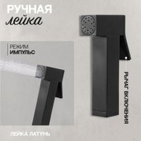 Гигиенический душ Hansberge H3077 (черный матовый)