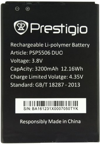 

Аккумулятор для телефона Prestigio PSP5506 DUO