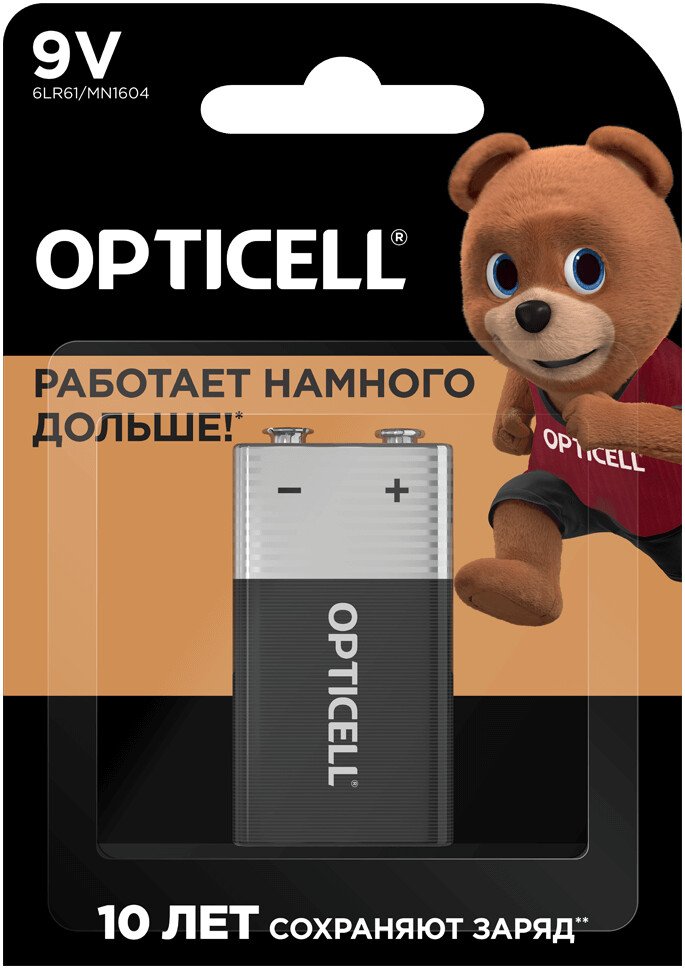 

Батарейка Opticell Basic 9V (1 шт)