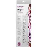 Сетевой фильтр Defender DFS 133 (3 м)