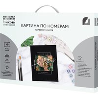 Картина по номерам Три совы Будь счастлив КХп_48139