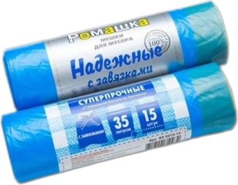 Пакеты для мусора Ромашка Надежные ВЗ0351512 (15 шт)