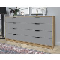 Комод Интерлиния Концепт КТ-К197 (серебро/дуб золотой)