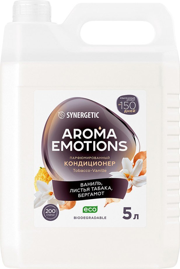 

Кондиционер для белья Synergetic Aroma Emotions Табак-ваниль (5 л)