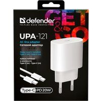 Сетевое зарядное Defender UPA-121 USB Type-C