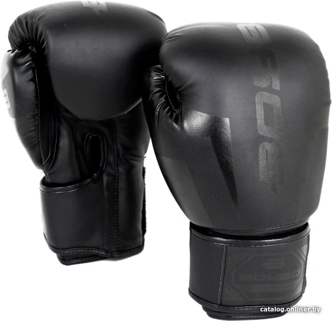 Перчатки для бокса BoyBo Black Edition Flex Stain BGS322 (6 oz, черный)