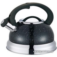Чайник со свистком Катунь КТ-133B (черный мрамор)