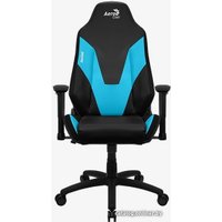 Игровое (геймерское) кресло AeroCool Admiral (черный/голубой)