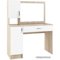 Туалетный столик с зеркалом ДСВ Софи СМС 1100.1 (дуб сонома/белый глянец)
