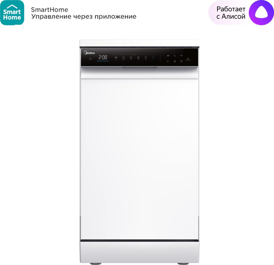 

Отдельностоящая посудомоечная машина Midea MFD45S360Wi