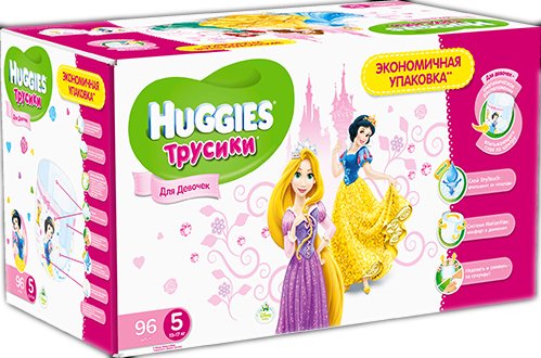 

Трусики-подгузники Huggies Трусики-подгузники 5 для девочки (96 шт)