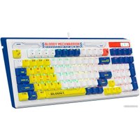 Клавиатура A4Tech Bloody B950 (белый/синий, Light Strike Libra Brown)