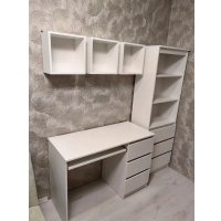 Стеллаж Астрид-Мебель Ницца-4 (Белый)