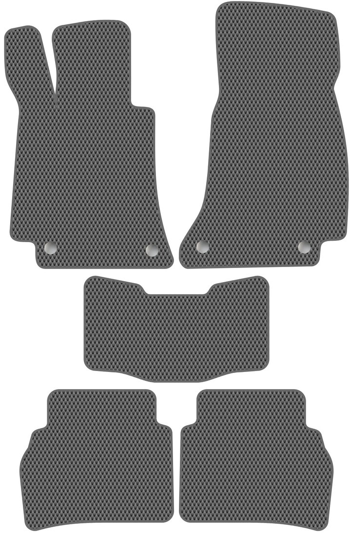 

Комплект ковриков для авто Alicosta Mercedes-Benz E-Class V (седан, гибрид, универсал, купе, гибрид / W213, S213, C238) 2016 - Н.В. (серый, ромб)