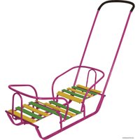 Санки Nika Санки-двойняшки (сиреневый)