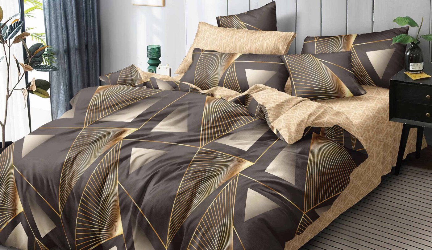 

1.5-спальный комплект постельного белья Luxor № F 79018 1.5сп (поплин)