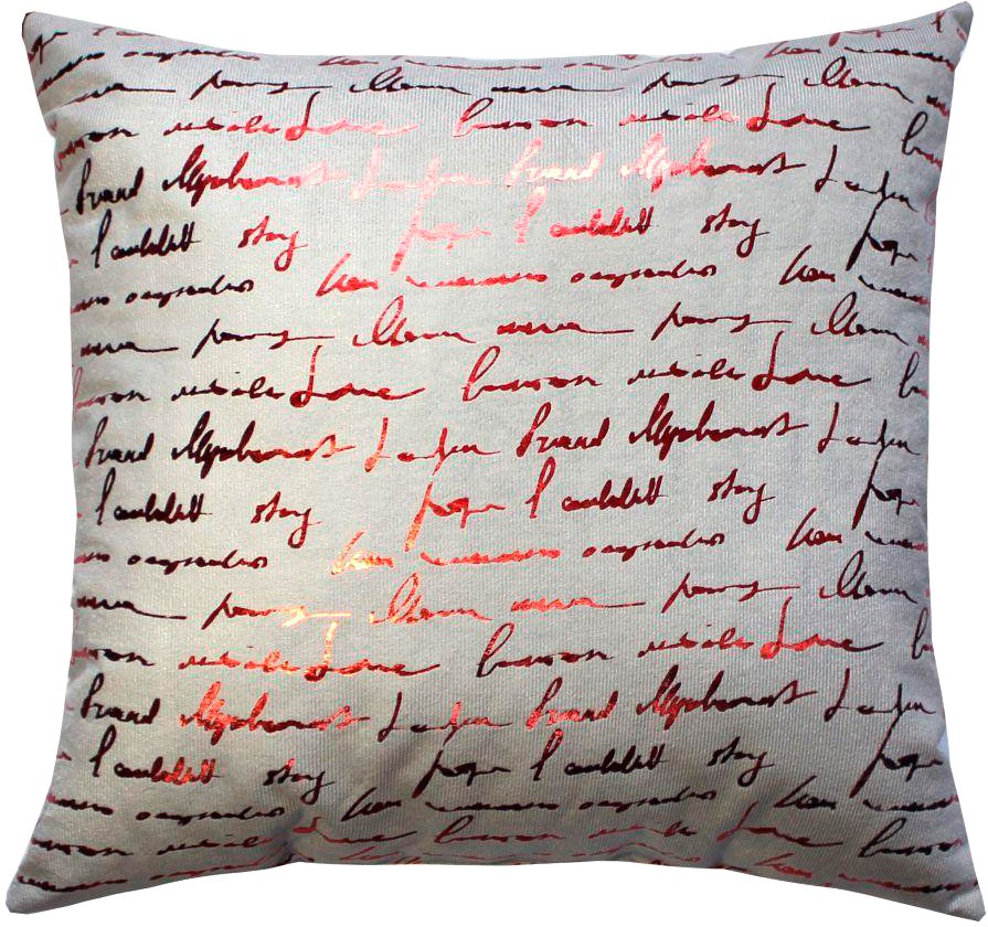 

Декоративная подушка Matex Luxury Aria Писание 48-961 (светло-серый/ярко-красный)