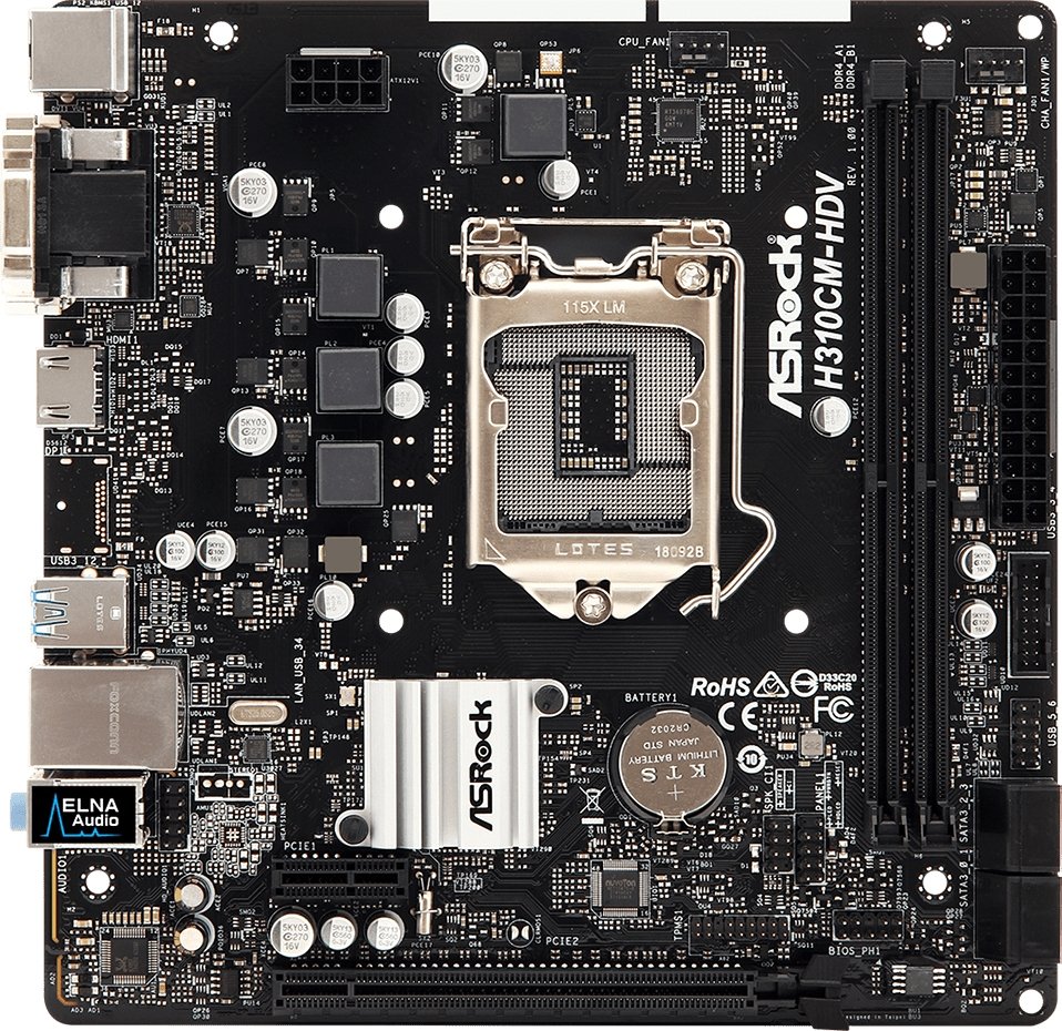 

Материнская плата ASRock H310CM-HDV