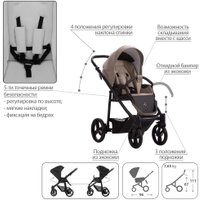 Универсальная коляска BEBETTO Explorer Air Pro (2 в 1, 04/черная рама)