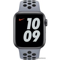 Ремешок Apple Nike 44 мм (дымчатый серый/черный, S/M и M/L) MG403