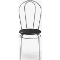 Стул Mio Tesoro Тюльпан (черный/металлик)