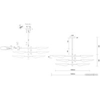 Подвесная люстра Crystal Lux Rafael SP6 (золото)