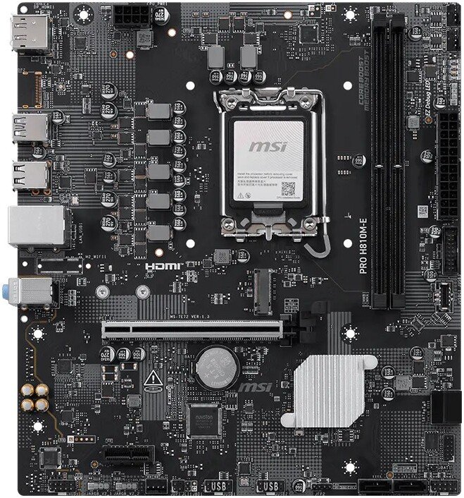 Материнская плата MSI Pro H810M-E