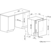 Встраиваемая посудомоечная машина Smeg STL825A-2