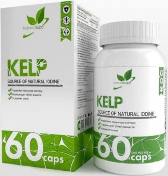 

БАД NaturalSupp Ламинария (Kelp), 325 мг, 60 капс.