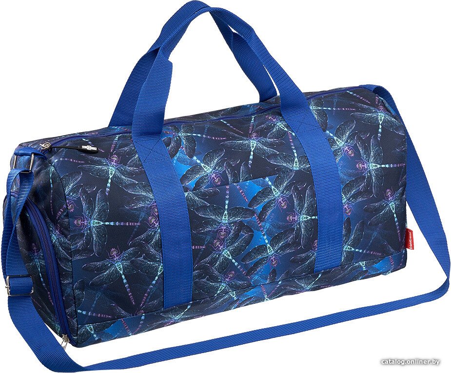 Дорожная сумка Erich Krause 24L Neon Dragonflies 54867 (синий/цветной принт)